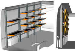 RAFT AUTO LIGHT SHELF NISSAN NV400 / INTERSTAR 2011