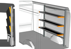 RAFT AUTO LIGHT SHELF FORD TRANSIT 2014