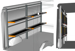 RAFT AUTO LIGHT SHELF FORD TRANSIT 2014