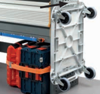 Set de suporturi pentru cutii cu role de depozitare